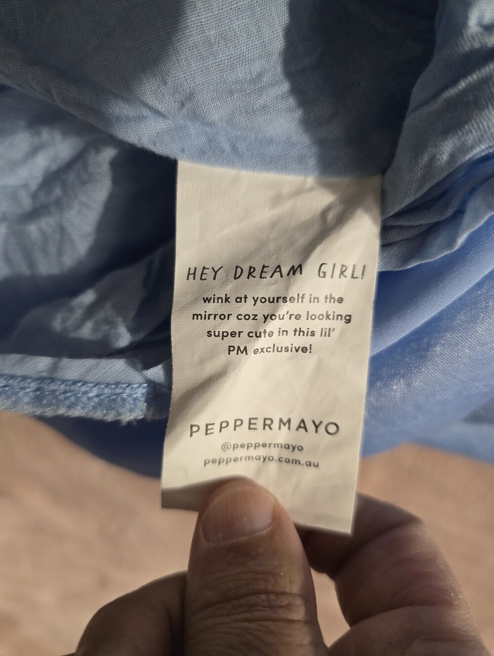 Peppermayo Blue Audrey Vintage Slip Dress - Size US 2 - Picture 5 of 6